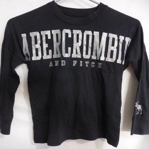 ABERCROMBIE KIDS, 5-6, black long sleeve shirt GUC